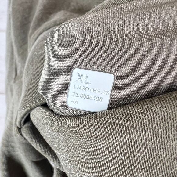 Lululemon Gridliner Fleece Mens Shirt Sz XL Brown Button Up Long Sleeve Shacket - Picture 8 of 9